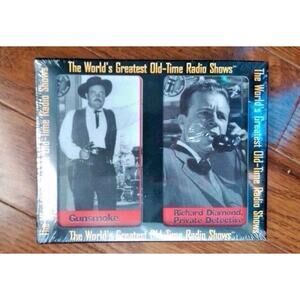 The World's Greatest Old-Time Radio Shows GUNSMOKE & RICHARD DIAMOND CASSETTES